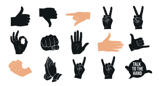 hand gestures, signs, talk to the hand