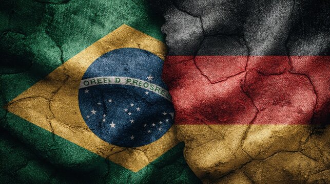 Brazil Germany World Cup Rematch Concept Iconic