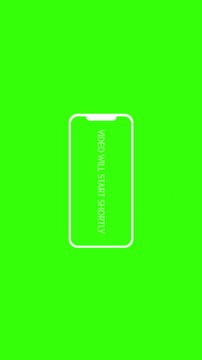 Vertical Animation for Rotate Your Phone to Landscape orientation with message Video will start shortly.
