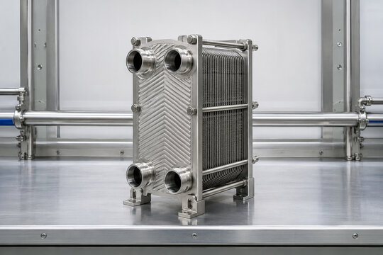 Industrial plate heat exchanger module