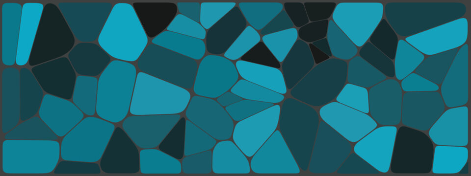 Mosaic Voronoi Block, Cell Voronoi Block, Geometric Voronoi Block. Stylish Wall Pattern, Soft Mosaic Decorative Background Concept.