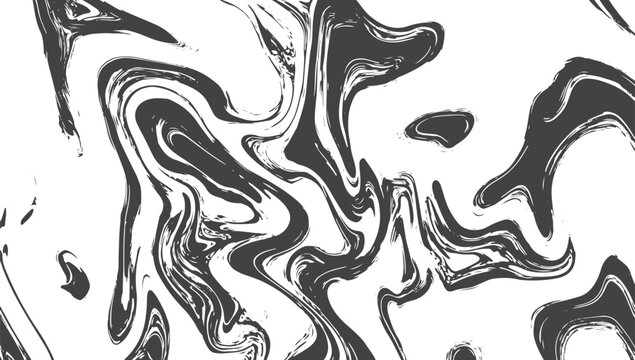 Black liquid marble swirl texture background