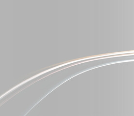 Abstract dynamic light trails background on grey , orange and silver geometric planet orbit lines © Maxim