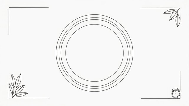 hand drawing seamless circle progression in sketch style