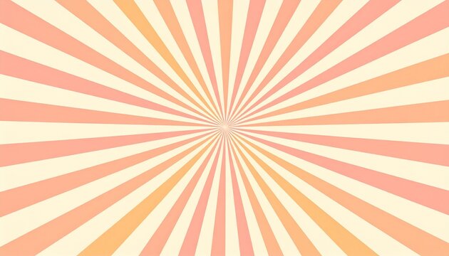レトロで可愛いポップな集中線背景素材。