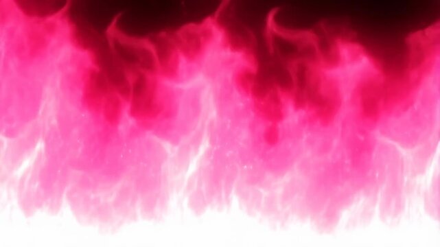 Intense pink flames in full eruption against dark background