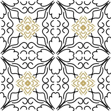 seamless pattern with floral elements