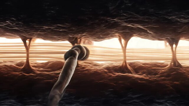 Sarcomere muscle fiber power stroke and actin sliding filament