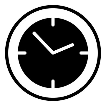 Time icon vector. clock illustration sign. watch symbol. Bell web icons. Clock face mark.