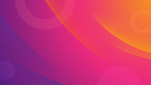 Abstract Pink and Purple Wave Vector Background with Flowing Curved Lines and Modern Digital Design Pattern