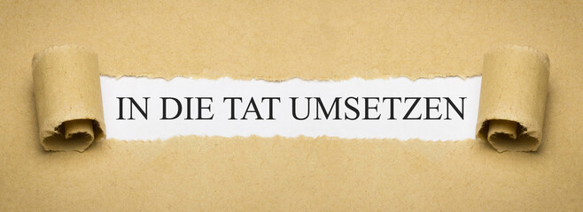 In die Tat umsetzen © magele-picture