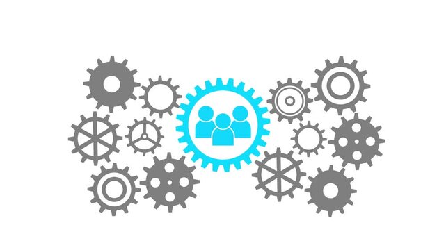 Teamwork Collaboration Business Concept Gear Mechanism Working Together Corporate Success Innovation Technology Process Automation Workflow Integration Partnership Efficiency