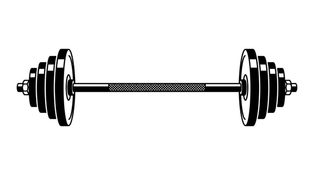 Loaded barbell icon for heavy weightlifting and powerlifting.