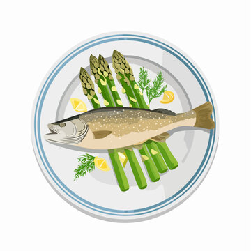 Gebratener Zander mit Spargel
