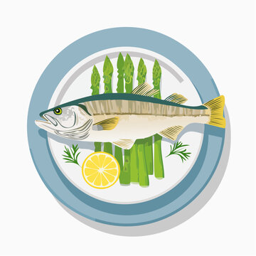 Gebratener Zander mit Spargel
