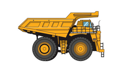 Yellow Mining Dump Truck © Ahda