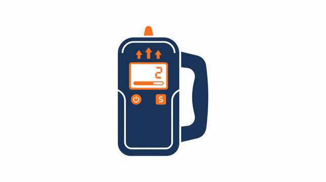 Digital electronic stud finder wall scanner tool illustration.