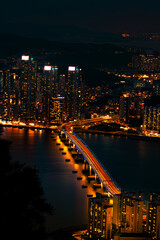Fototapeta premium night view of busan korea