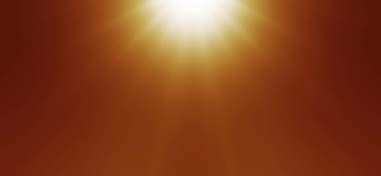 abstract photo of light burst among trees and glitter bokeh. image is blurred. yellow golden bokeh pattern background. Real optical lens flare on black backdrop. sunrays, sun rays beam, burst, sunbeam