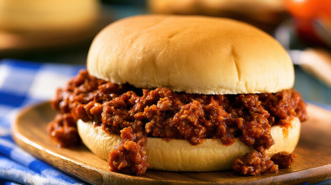 delicious sloppy joe sandwich with vibrant toppings