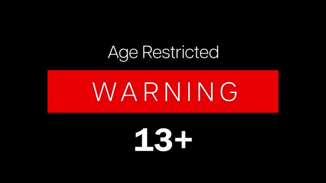 13+ age restricted videos, 4K restricted age warning videos