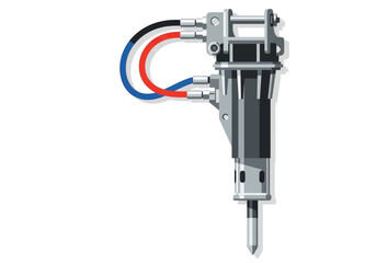 Naklejka premium Electric Pneumatic Drill Machine Tool.
