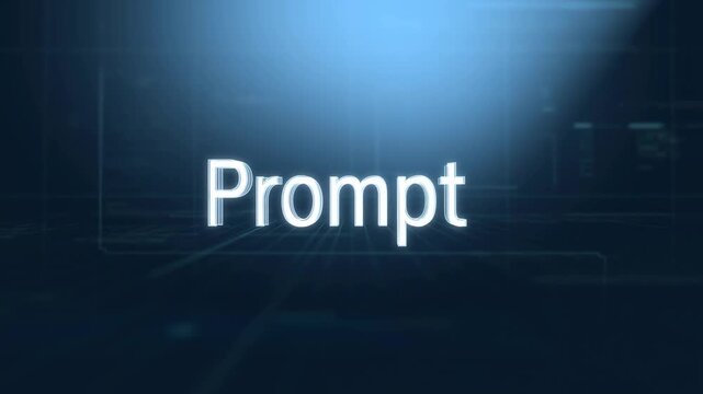 Typing animation progression with glowing cursor moving through text in dark interface