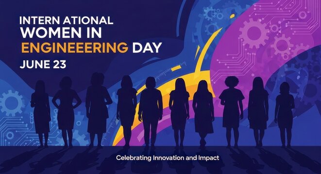 International women in engineering day celebration illustration