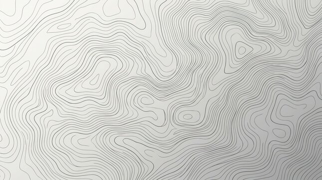 Flowing abstract gray vector lines create a modern topographic wave pattern, ideal for digital backgrounds and data visualization, embodying the concept