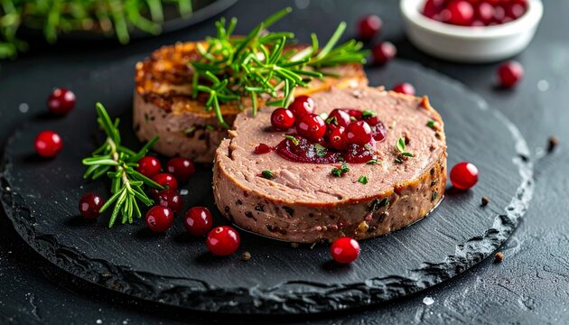 Wildpastete mit Preiselbeeren