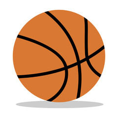 Orange Basketball Ball Vector Illustration Element © Fili