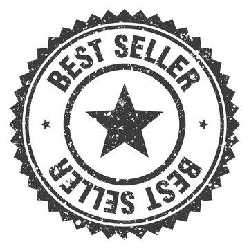best seller black grunge round stamp. best seller stamp