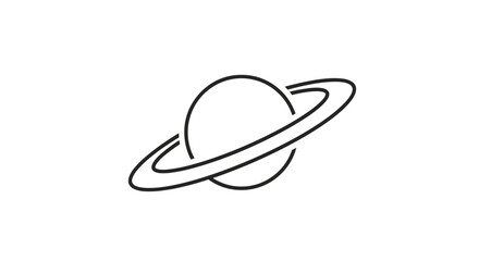 Celestial Sphere with Planetary Rings Embodies Cosmic Wonder and Astronomical Exploration Representing Space Travel and Extraterrestrial Possibilities for Scientific Discovery. © deart_logo