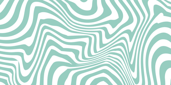 Groovy hippie 70s backgrounds. Waves, swirl, twirl pattern. Twisted and distorted vector texture in trendy retro psychedelic style. Y2k aesthetic.