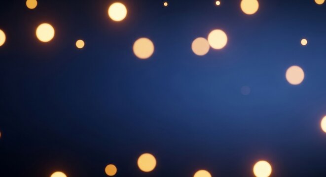 Abstract Blue Bokeh Background
