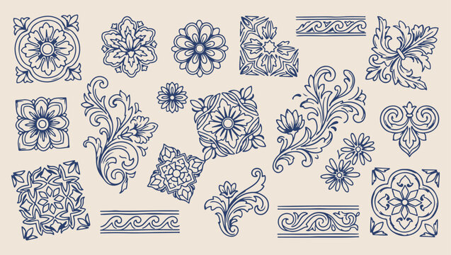 indian traditional floral pattern, decorative heritage textile background, seamless ethnic paisley design, artistic folk art print, ornate ornamental border wallpaper, intricate cultural motif illustr