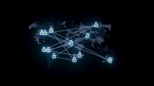 Data is shared across the world with security measures in mind during the digital age in the modern network diagram
