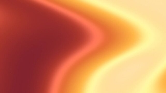 Abstract wavy gradient background with warm orange and yellow tones