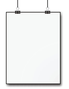 Vertical hanging banner