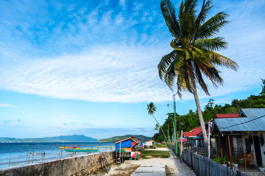 Fishing village on Malenge Island, Togian Archipelago, Indonesia