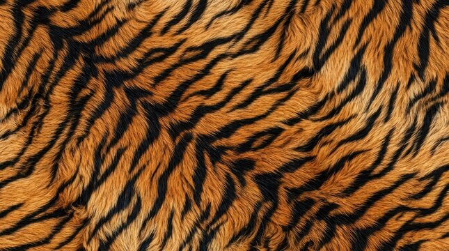 A close-up shot of a tiger's fur against a black background. The fur displays a prominent pattern of dark stripes on a warm, orange-brown base.