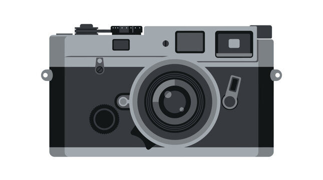 Camera body with lens and buttons.