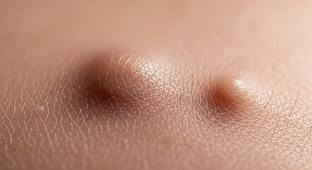 Fototapeta premium Close-up of human nose with visible pores and skin texture showing natural features and minor imperfections for realistic health and skincare representation