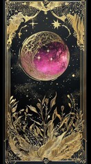 Obraz premium Mystical Orb A Journey Through Cosmic Energy and Celestial Wonders Within the Universe of Imagination