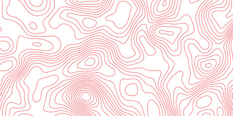 Seamless topography map background with contour curves and elevation lines. abstract terrain relief illustration and geographic cartography pattern design. © Vector Gallery