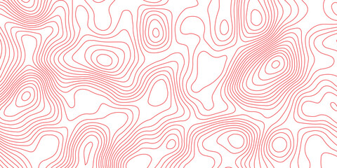 Seamless topography map background with contour curves and elevation lines. abstract terrain relief illustration and geographic cartography pattern design. © Vector Gallery