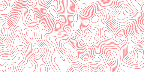 Seamless topography map background with contour curves and elevation lines. abstract terrain relief illustration and geographic cartography pattern design. © Vector Gallery