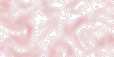 Seamless topography map background with contour curves and elevation lines. abstract terrain relief illustration and geographic cartography pattern design. © Vector Gallery