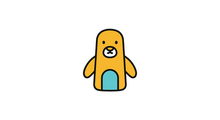 Smiling Cartoon Penguin Character Design. © Soim