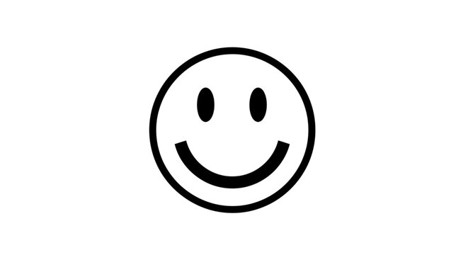 Smiling face emoticon symbol icon.